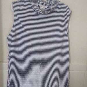 Talbots Women's Sleeveless Cowl Neck Top Medium